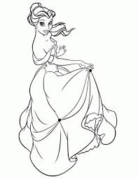 Free print disney princess belle coloring. 20 Free Printable Disney Princess Belle Coloring Pages Everfreecoloring Com