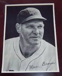 Boston red Sox Mace Brown 1940's player photo