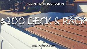 On the flip side, you can do a diy camper van conversion for as cheap as $500, or as much as $25,000 for something uber fancy. Sprinter Van Diy 200 Roof Rack And Deck Vanlife Hack Youtube