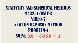 3x-cosx-1 by Newton Raphson method | Unit 3| Video-7 - YouTube