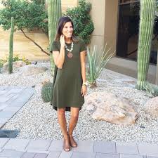 Lularoe Carly Dress In Olive Green Love This Outfit Swing Dresses Outfit Fashion Olive Green Dress Outfit