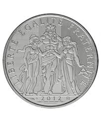 Euro 2016, reprise 10 euro argent. 10 Euros Argent France 2012 L Hercule Mdp