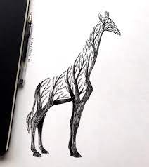 602 free images of drawings of trees / 7. Alfred Basha Giraffe Tree Animal Tree Series Any Facebook