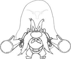 Yosemite Sam Coloring Pages For Yosemite Sam Cartoon Character Tattoos Cartoon Drawings
