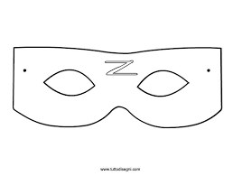 Zorro Maschera Di Carnevale Da Colorare Tuttodisegni Com Maschera Carnevale Colori