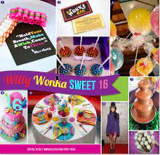 This super sweet willy wonka themed party was sent to us by simone of invite me. Willy Wonka Inspired Sweet 16 Party Ideas