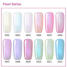 Color Chart Show Only Pearl Gel