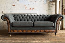 Simply browse an extensive selection. Conrad Chesterfield Sofa Plain Grey Wool 3 Seater Oswald Pablo