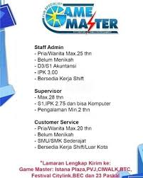Jadi, ketika kamu melamar sebuah pekerjaan lewat email, pastikan nama email yang kamu gunakan jelas dan sesuai dengan identitas kamu. Lowongan Kerja Game Master Bandung Terupdate 2020 2021