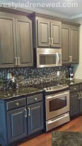 From Orange Wood To Sophisticated Chalk Paint Painted Kitchen Cabinets Colors Kitchen Cabinets Before And After Chalk Paint Kitchen