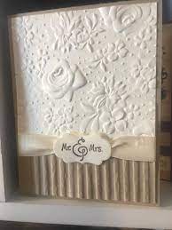 Handmade Wedding Card Country Floral Wedding By N D Stamper At Splitcoaststampers Two Different Embo Wedding Cards Handmade Embossed Cards Wedding Cards