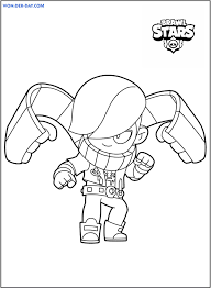 Spike brawl stars coloring page. Edgar E Byron Brawl Stars Da Colorare Novocom Top