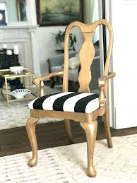 Lessermoon Lessermoon Gold Chair Gold Dining Chair Black White Stripe Diy Makeover In 2020 Gold Dining Chairs Gold Dining Dining Chairs
