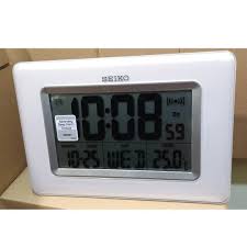 Our grandfather clock dial part # d978tfga is perfect for a battery operated grandfather clock. Seiko Qhl058w Digital Lcd Wall And Desk Clock Qhl058 Furniture Home Living Home Decor Clocks On Carousell