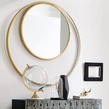 Miroir Rond Double Encadrement En Metal Dore D90 Maisons Du Monde Miroir Rond Miroir En Metal Noir Miroir
