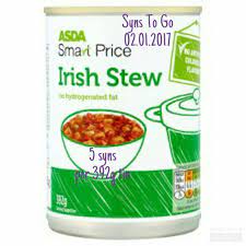 How Many Syns Are In Asda Smart Price Irish Stew Tin Cans Search For Syns To Go On Facebook Irish Stew World Recipes Slimming World Recipes