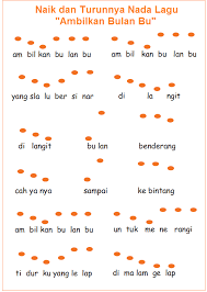 Lirik dan Not Lagu Ambilkan Bulan Bu (Ciptaan AT.Mahmud)
