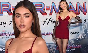 Madison Beer shows off petite curves in red minidress at premiere of  Spider