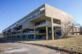 The biggest of these repairs is the westbound 84th street bridge. Battered Brutalist School Awaits Neighborhood Plan