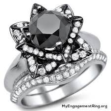 Engagement Wedding Rings Black Engagement Ring Engagement Rings Bridal Sets Black Diamond Ring Engagement