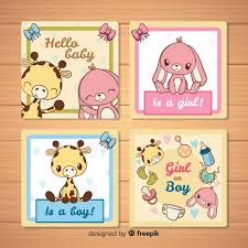 Choose from hundreds of templates, add photos and your own message. Free Vector Lovely Hand Drawn Baby Shower Card Collection