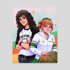 Chrissy and Eddie - Stranger Things, an art canvas by Luz Tapia - INPRNT