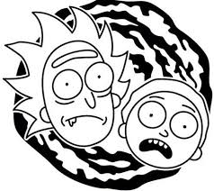 Rick And Morty Coloring Page Hd Colorings Lucy Com Rick And Morty Drawing Rick And Morty Tattoo Rick And Morty Stickers