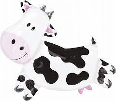 Amazon Com Anagram Cow Shape Mylar Foil Balloon 30 Inches Toys Games