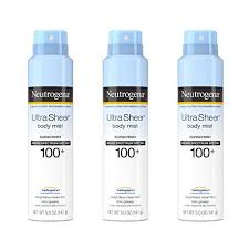 Neutrogena Ultra Sheer Body Mist Sunscreen Spray Broad Spectrum Spf 10 Ninthavenue Europe