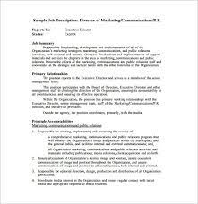 It can be modified to fit the specific marketing director profile you're trying to fill as a recruiter or job seeker. Marketing Director Job Description Template 7 Free Word Pdf Format Download Free Premium Templates