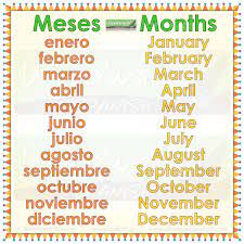 Months In Spanish Woodward Spanish Months In Spanish Simple Spanish Words Learning Spanish
