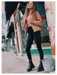 Ootd For Winter Doc Martens Outfit Leggings Jacket Pacsun Shirt Pacsun Shoes Doc Ma In 2021 Outfits With Leggings Doc Martens Outfit Fall Dr Martens Outfit
