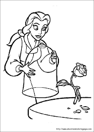 Mrs potts pouring some tea b800 beauty and beast disney. Beauty And Beast Coloring Pages Free For Kids