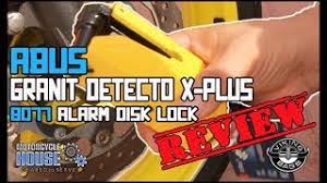 Abus granit detecto electronic chain lockbrake disc lock. Abus Granit Detecto X Plus 8077 Alarm Disk Lock Review Youtube