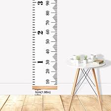 Us 4 24 15 Off Scandinavian Style Baby Child Kids Height Ruler Growth Size Chart Height Measure Ruler Wall Sticker For Room Home Decoration Ins In