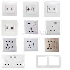 Universal Uk Usb Outlet Wall Electrical Light Switch Socket F Tv Faceplate Frame Light Switch Covers Plates On Wall Installing Led Strip Lights