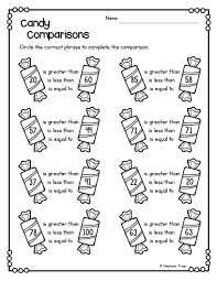 Greater Than Less Than Lessons For First Grade In 2020 First Grade Worksheets First Grade First Grade Math