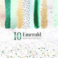 10 Emerald Brush Strokes Clipart Dark Green Brush Strokes Etsy Clip Art Brush Strokes Brush Stroke Png
