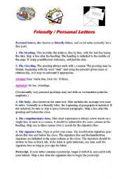 (also called a friendly letter) a friendly letter, written to family members, friends or close acquaintances. How To Write A Friendly Letter Esl Worksheet By Holzauge
