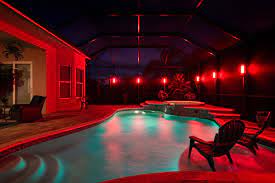 Pool Cage Lights Lanai Lighting Lanai Lighting Pool Enclosure Lighting Hotel Interior Design