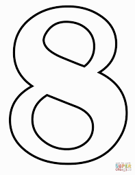 Number 8 Coloring Page Coloring Pages Color Coloring Books
