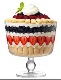 Enjoy a traditional english trifle topped with fruit (source: Trifle With Italian Lady Fingers Trifle Recipe Fruit Trifle Recipes Dessert Recipes With Pictures