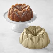 Nordic Ware Magnolia Bundt Cake Pan In 2020 Bundt Cake Pan Cake Pans Almond Cakes