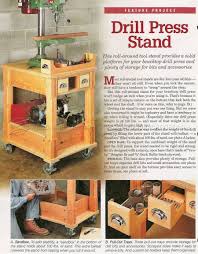3217 Mobile Drill Press Stand Plans Drill Press Drill Press Stand Drill Press Woodworking Projects