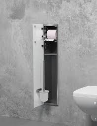 Unterputz Edelstahl Wc Einbaucontainer Burstengarnitur Toilettenpapier Einbau Kleine Badezimmer Design Badezimmer Innenausstattung Badezimmereinrichtung