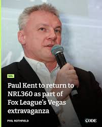 Code Sports] Paul Kent will return as co-host of NRL360 in the build up to  Fox League's coverage of the Las Vegas season opener. : r/nrl