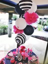 Woman Birthday Party Table Decorations For Adults This Is My Window Display Featuring A Navy And Pink Birthday Celeb Birthday Party Decorations For Adults Birthday Party Table Decorations Birthday Party Tables