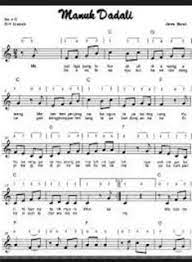 Not Angka Lagu Daerah Sumatera Selatan Kebile Bile Lagu