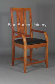 Custom Cherry And Leather Chair Chair Leather Chair Custom Made Furniture