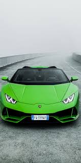 1080x2160 Lamborghini Huracan Evo Spyder Green Car 2020 Wallpaper In 2020 Lamborghini Huracan Lamborghini Car